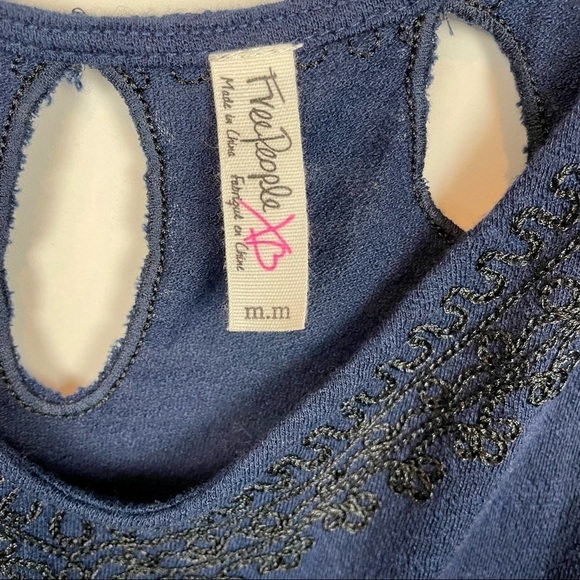 NEW Free People Ombré Embroidered Midi Dress size M - Picture 7 of 8